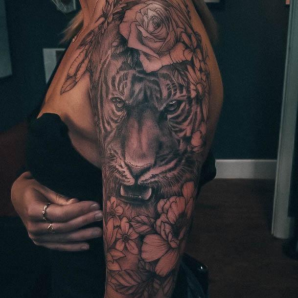 Marvelous Womens Tattoos Tiger