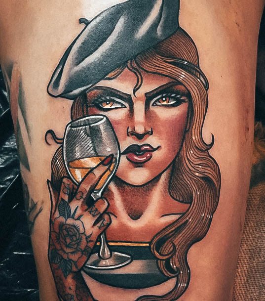 Marvelous Womens Tattoos Wine