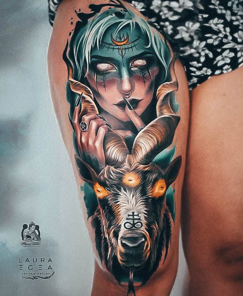 Marvelous Womens Tattoos Witch