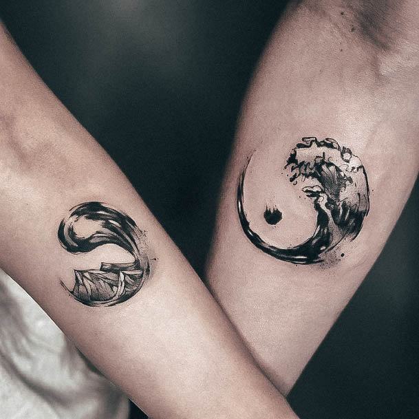 Marvelous Womens Tattoos Yin Yang