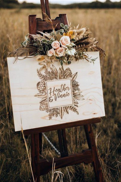 Marvelous Wooden Board Sign Burned Name Design For Wedding Inspiration Ideas