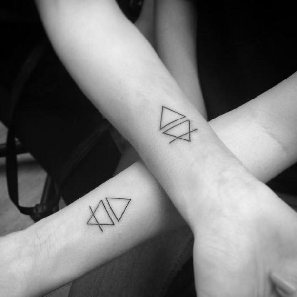 Matching Womens Tattoo Wrists