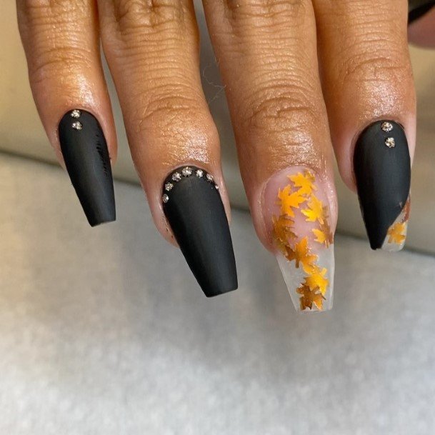 Matte Fall Womens Nail Designs