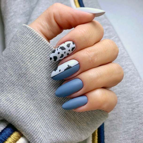 Matte Leopard Print On Nails Summer Art