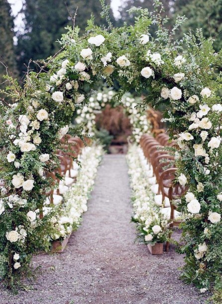 May Wedding Flowers Arch