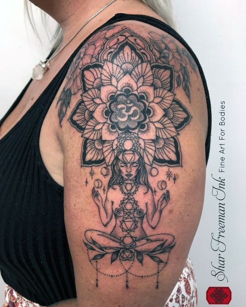 Meditation Tattoo Design Inspiration For Women