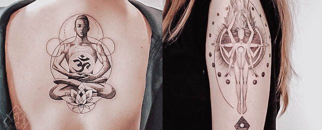 Top 100 Best Meditation Tattoos For Women - Mindful Design Ideas