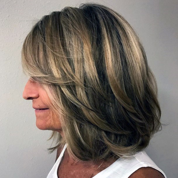 Medium Length Hairstyles For Women Over 50 Smooth Healthy Highlights