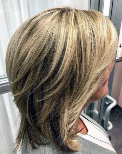 Medium Length Hairstyles For Women Over 50 Younger Looking Blonde Highlights