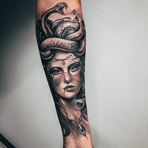 Medusa Tattoo For Ladies