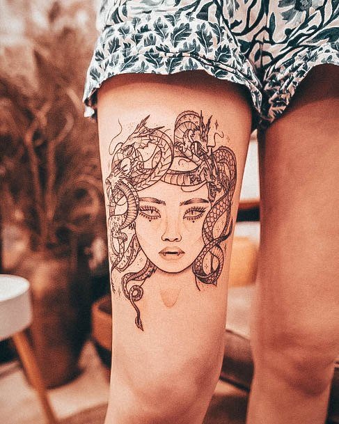 Medusa Tattoos Feminine Ideas