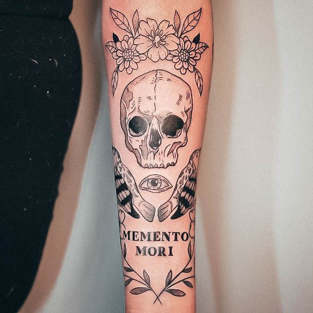 Memento Mori Womens Tattoo Designs