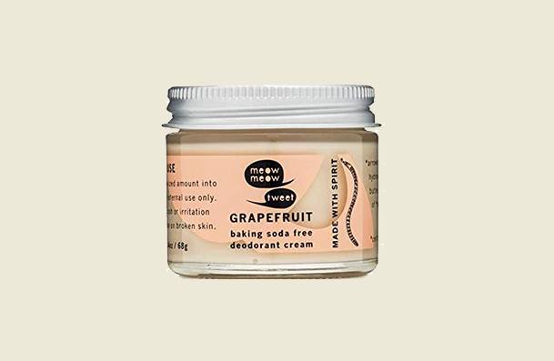 Meow Meow Tweet Baking Soda Free Grapefruit Natural Deodorant For Women