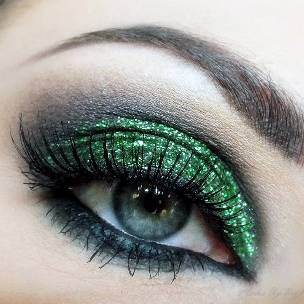 Mermaid Green And Brown Eyeshadow Women