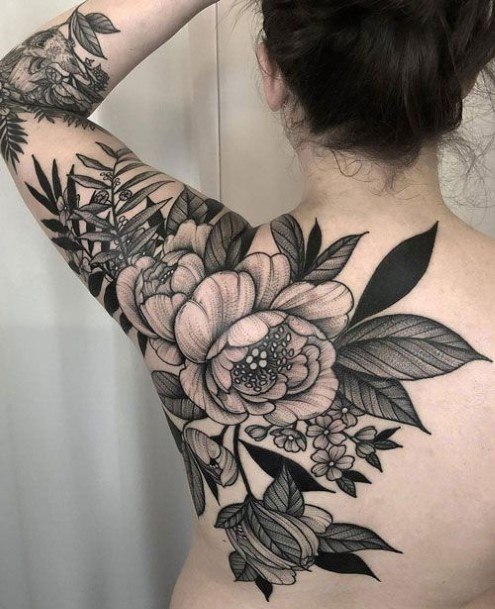 Mesmerizing Flower Tattoo Women Arms