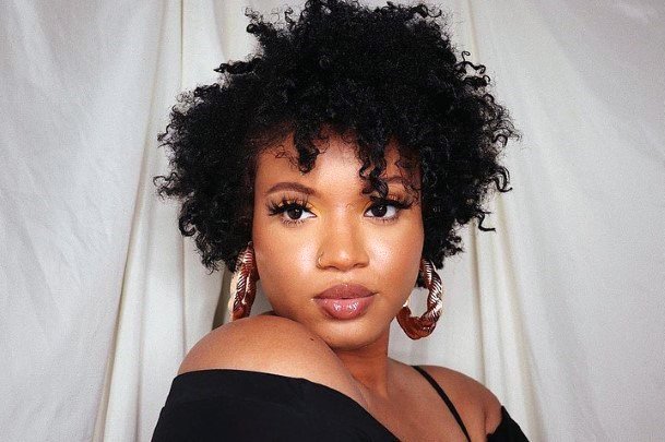 Messy Afro Short Natural Hairstyles For Black Women