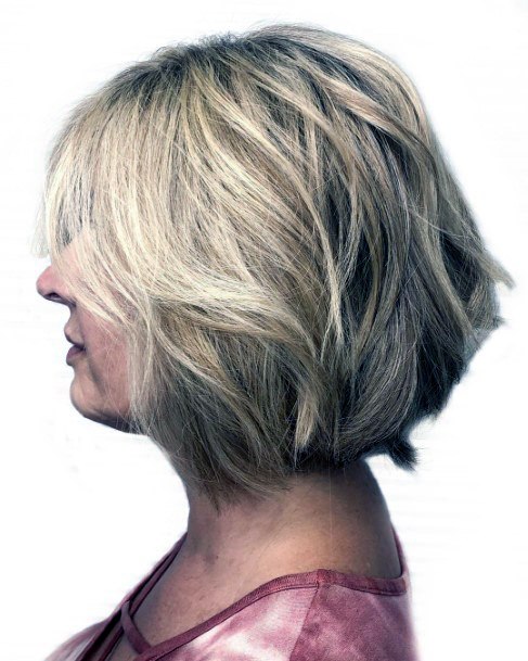 Messy Short Bob Cute Youthful Hairstyles Over 50