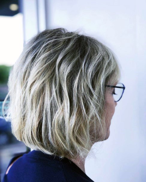 Messy Short Bob Youthful Hairstyles Over 50