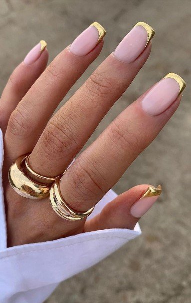 Metallic Gold Nail Design Inspiration For Women