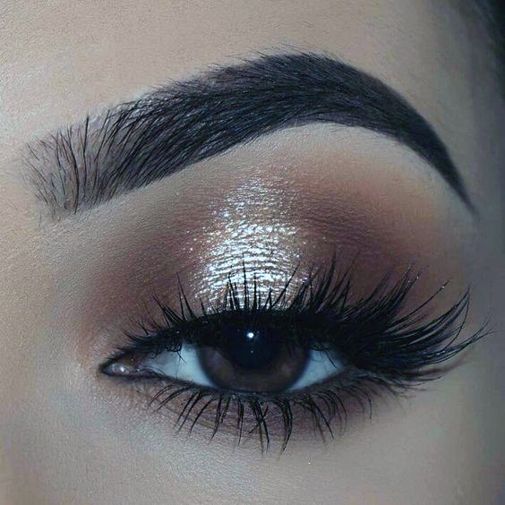 Metallic Sheen Eyeshadow For Red Dress Women