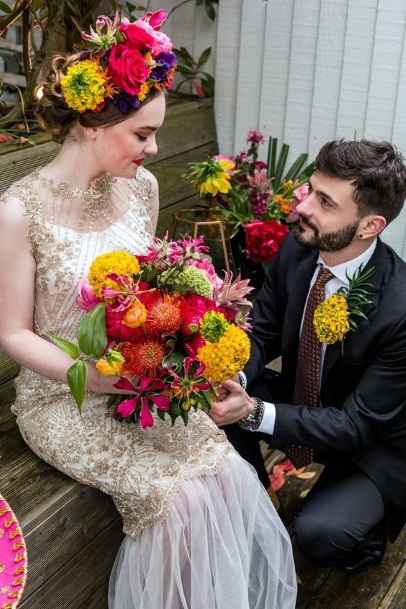 Mexican Wedding Floral Bouquet Decorations