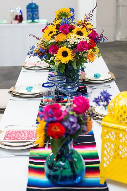 Mexican Wedding Jazz Florals Decor