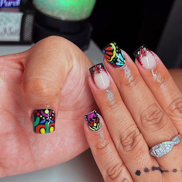 Mexicanic Womens Mexican Nail Designs