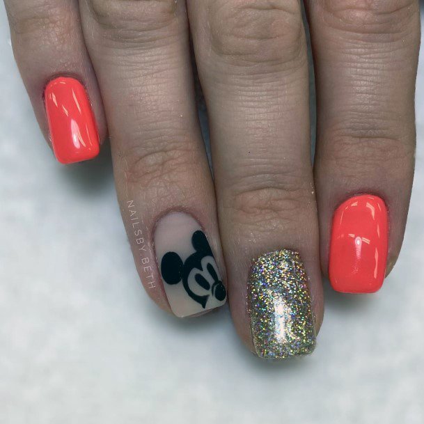 Mickey Mouse Nail Design Inspiration For Women