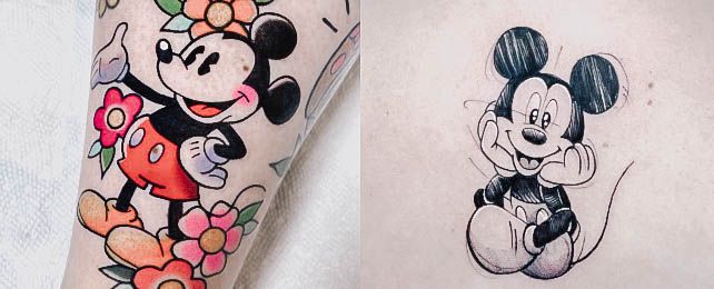 Mickey Minnie Mouse Temporary Tattoo Sticker  OhMyTat