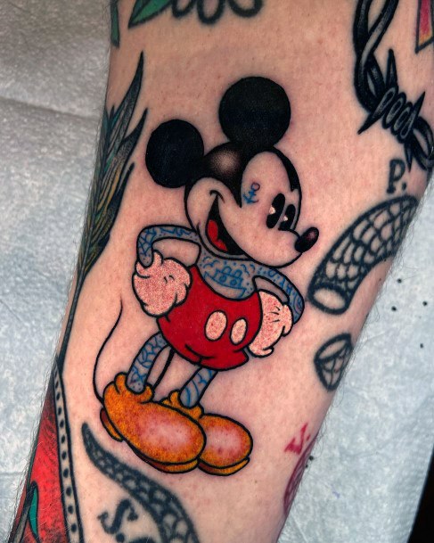 Mickey Mouse Womens Feminine Mickey Mouse Tattoos