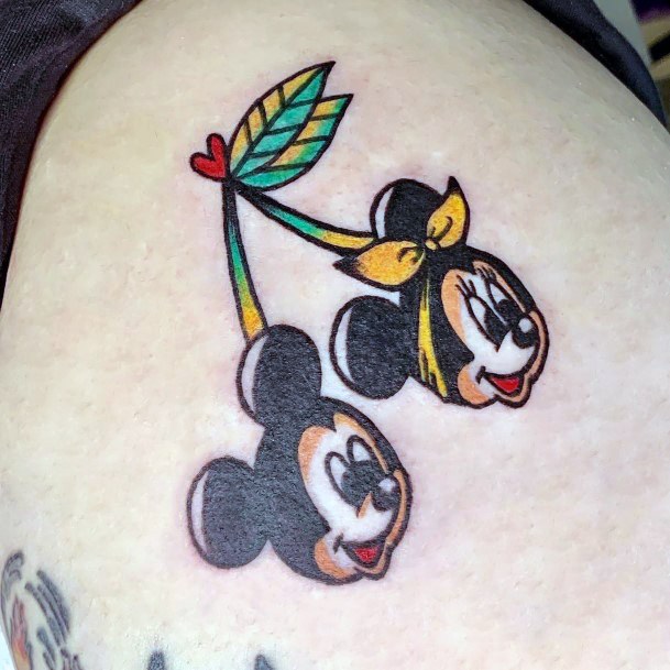 Mickey Mouse Womens Tattoo Designs