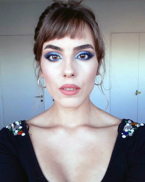 Midnight Blue Grey Eyeshadow Women