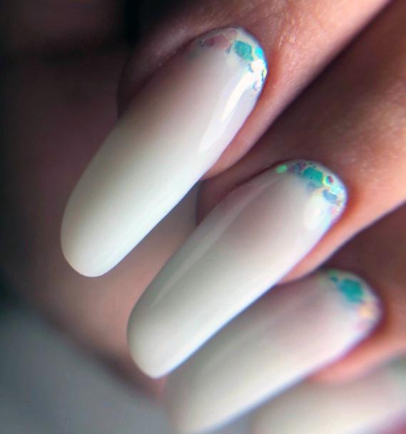 Milky White Girls Nail Ideas