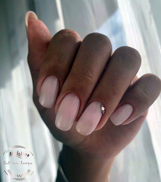 Milky White Womens Nail Ideas