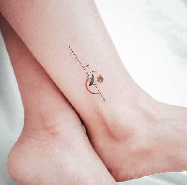 Minature Girls Tattoo Ideas Ankles