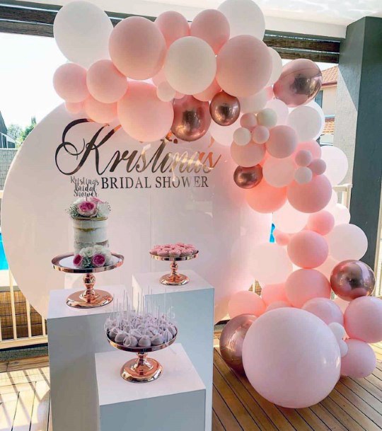 Mind Blowing Balloon Arrangement Wedding Shower Decorations