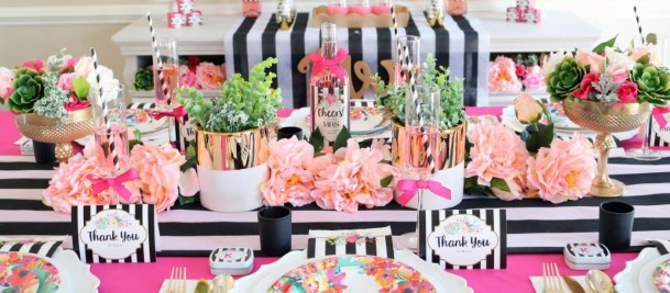 Mind Blowing Colored Decor Wedding Shower