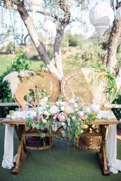 Mind Blowing White Wedding Head Table Decor