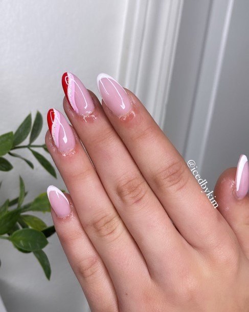 Minimal Almond French Nail For Women