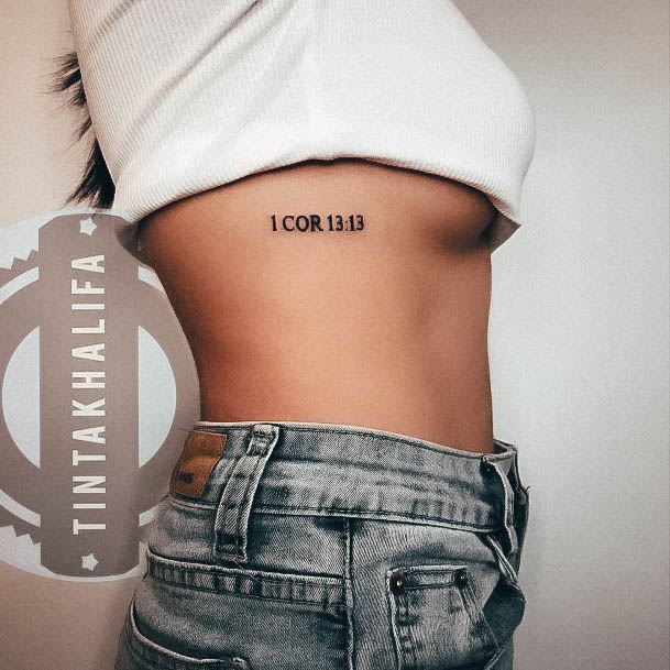 Minimal Bible Tattoo For Women