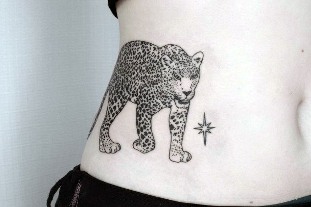 Minimal Cheetah Tattoo For Women