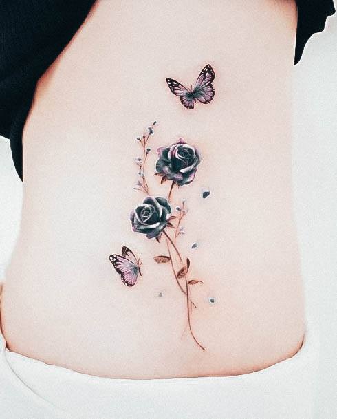 Minimal Color Tattoo For Women