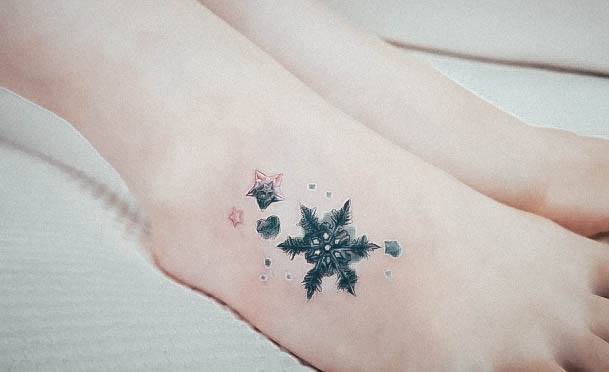 Minimal Diamond Tattoo For Women