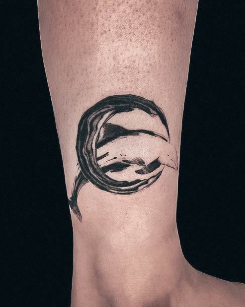 Minimal Dolphin Tattoo For Women