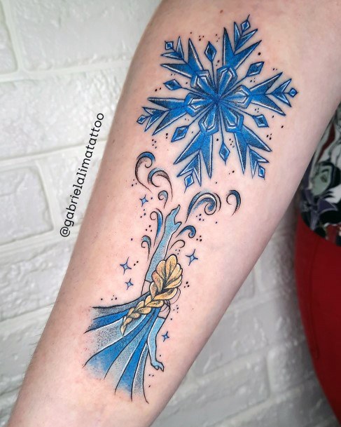 Minimal Frozen Tattoo For Women