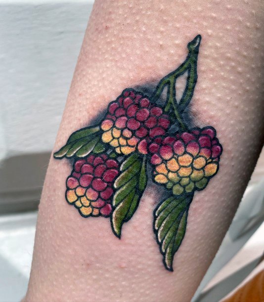 Minimal Fruit Tattoo For Women