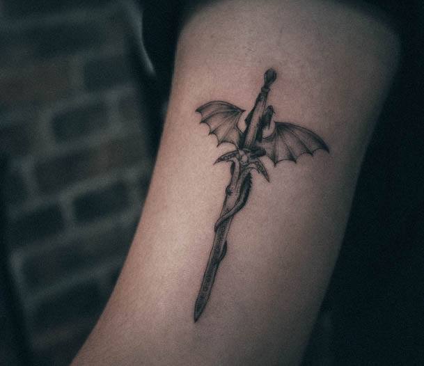 Minimal Game Of Thrones Tattoo For Women