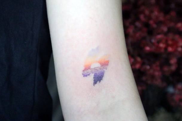 Minimal Gradient Tattoo For Women