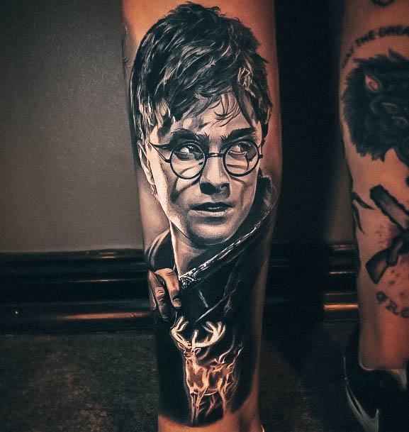 Minimal Harry Potter Tattoo For Women