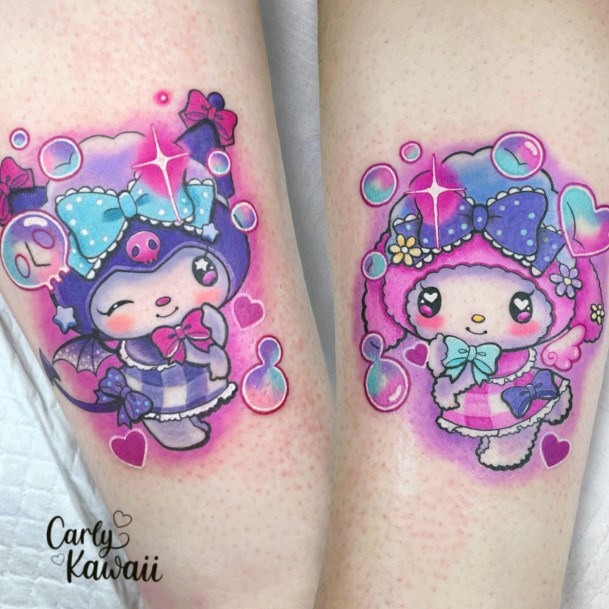 Minimal Hello Kitty Tattoo For Women